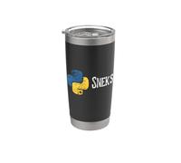 Programmation Python Programmeur Drôle Python Logo Sneks Gobelet isotherme en acier inoxydable double paroi