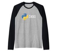 Programmation Python Programmeur Drôle Python Logo Sneks Manche Raglan