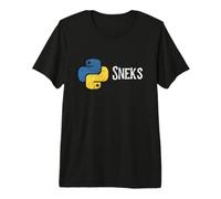 Programmation Python Programmeur Drôle Python Logo Sneks T-Shirt Haut de Gamme