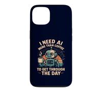 Programmation Robot Humour I Need AI More Than Coffee Tech Coque pour iPhone 13