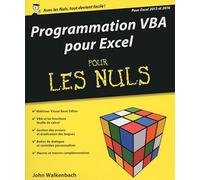 Programmation VBA pour Excel 2013 et 2016 Pour les Nuls