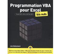 Programmation VBA pour Excel 2021 pour les Nuls, grand format