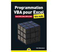 Programmation VBA pour Excel pour les Nuls poche - Nouvelle édition