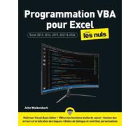 Programmation Vba Pour Excel Pour Les Nuls - Pour Excel 2013, 2016, 2019, 2021 & 2024