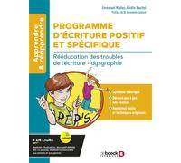Programme d’Ecriture Positif et Spécifique (PEP'S) Rééducation des troubles de l’écriture - dysgraphie - Emmanuel Madieu - De Boeck Supérieur - broché - Essai