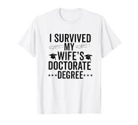 Programme de doctorat I survived my wife doctorat PHD Wife Graduation T-Shirt