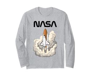 Programme de la Navette Spatiale de la NASA : Worm Logo Mission Vintage Retro Manche Longue