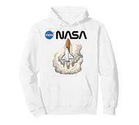 Programme de la Navette Spatiale de la NASA : Worm Logo Mission Vintage Retro Sweat à Capuche