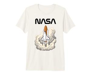 Programme de la Navette Spatiale de la NASA : Worm Logo Mission Vintage Retro T-Shirt Haut de Gamme