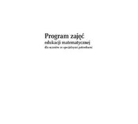 Programme d'enseignement des mathématiques pour les élèves ayant des besoins particuliers Alicja Tanajewska, Renata Naprawa (Buch auf Polnisch)