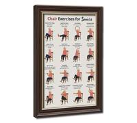 Programme d'entraînement à faible impact pour les personnes âgées pour améliorer leur posture assise sur toile - Décoration de chambre à coucher, bureau, chambre, cadeau 50,8 x 76,2 cm (L x l)