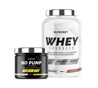 Programme Fitness Energie - 100% Whey Proteine Advanced 900g Choco-Nut- No Pump Xtreme Mojito