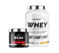 Programme Galbe Musculaire - 100% Whey Proteine Advanced 900g Banana Split - Bcaa Hardcore Cola