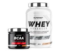 Programme Galbe Musculaire - 100% Whey Proteine Advanced 900g Cookies - Bcaa Hardcore Cola