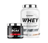 Programme Galbe Musculaire - 100% Whey Proteine Advanced 900g Cookies - Bcaa Hardcore Tutti Frutti
