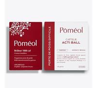 Programme Minceur 30 jours | Ballon gastrique ActiBall & Brûleur 1000 | Satiété Prolongée, Réduction des Envies, Digestion, Recentrage Intestinal ǀ Sans Caféine | Fibres, Pomme, Plantes ǀ POMÉOL