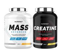 Programme Prise De Masse Avancé - Mass Advanced 2,5kg Banana Split - Créatine Hardcore 1,5 Kg Tropical