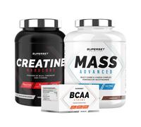 Programme Prise de Masse - Confirmé | Gainer | Créatine | BCAA |Superset Nutrition