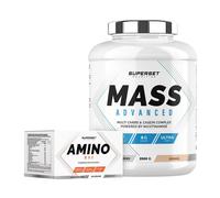 Programme Prise De Masse Débutant - Mass Advanced 2,5kg Cookies - Amino Max