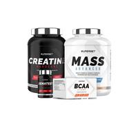 Programme Prise De Masse Expert - Mass Advanced 2,5kg Cookies - Créatine Hardcore - Bcaa Xtreme - Xenatest Hardcore