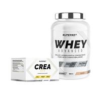 Programme Prise De Muscle Sec Avancé - 100% Whey Proteine Advanced 900g Cookies - Créa Max
