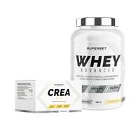 Programme Prise de Muscle Sec Avancé - 100% Whey Proteine Advanced 900g Vanille Crémeuse - Créa Max