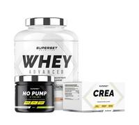 Programme Prise De Muscle Sec Confirmé - 100% Whey Proteine Advanced 2kg Cookies - No Pump Xtreme Mojito - Créa Max