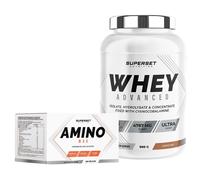 Programme Prise De Muscle Sec Débutant - 100% Whey Proteine Advanced 900g Choco-Nut - Amino Max