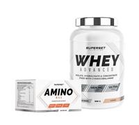 Programme Prise De Muscle Sec Débutant - 100% Whey Proteine Advanced 900g Cookies - Amino Max