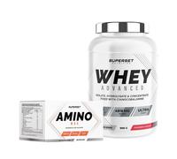 Programme Prise de Muscle Sec - Débutant | Whey Protéine | Acides Aminés | Superset Nutrition
