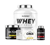 Programme Prise De Muscle Sec Expert - 100% Whey Proteine Advanced 2kg Banane - No Pump Xtreme - Créa Max - Xenatest Hardcore