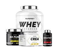 Programme Prise De Muscle Sec Expert - 100% Whey Proteine Advanced 2kg Chocolat - No Pump Xtreme - Créa Max - Xenatest Hardcore