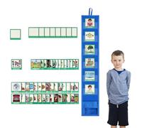 Programme quotidien visuel | min Pocket Board of the Travel Calendar - Planificateur pour portable avec 45 activités et 9 cartes vierges, outil éducatif pour routine et organisation