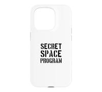 Programme Spatial Secret/Conception Amusante d'une Conspiration Extraterrestre avec Un OVNI Coque pour iPhone 15 Pro