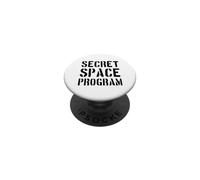 Programme Spatial Secret/Conception Amusante d'une Conspiration Extraterrestre avec Un OVNI PopSockets PopGrip Adhésif
