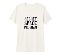 Programme Spatial Secret/Conception Amusante d'une Conspiration Extraterrestre avec Un OVNI T-Shirt Haut de Gamme