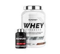 Programme Spécial Muscle Sec - 100% Whey Proteine Advanced 900g Chocolat - Redburn Hardcore