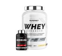 Programme Spécial Muscle Sec - 100% Whey Proteine Advanced 900g Vanille Crémeuse - Redburn Hardcore