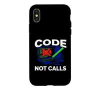Programmer Code Not Calls Introvert Developer Coque pour iPhone X/XS