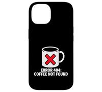 Programmer Coder Error 404 Coffee Not Found Tech Coque pour iPhone 14