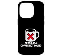 Programmer Coder Error 404 Coffee Not Found Tech Coque pour iPhone 14 Pro