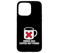 Programmer Coder Error 404 Coffee Not Found Tech Coque pour iPhone 15 Pro Max
