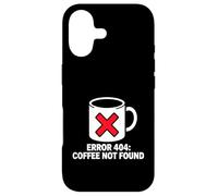 Programmer Coder Error 404 Coffee Not Found Tech Coque pour iPhone 17
