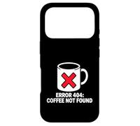 Programmer Coder Error 404 Coffee Not Found Tech Coque pour iPhone 17 Pro
