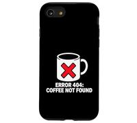 Programmer Coder Error 404 Coffee Not Found Tech Coque pour iPhone SE (2020) / 7/8