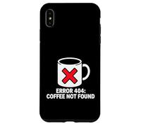 Programmer Coder Error 404 Coffee Not Found Tech Coque pour iPhone XS Max