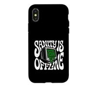 Programmer Coder Sanity is Offline Retro Tech Coque pour iPhone X/XS