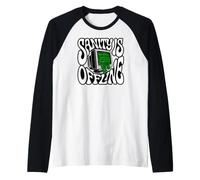 Programmer Coder Sanity is Offline Retro Tech Manche Raglan