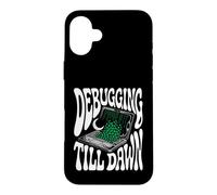 Programmer Debugging Till Dawn Late Night Coding Design Coque pour iPhone 16 Plus