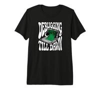 Programmer Debugging Till Dawn Late Night Coding Design T-Shirt Haut de Gamme